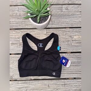 Champion Freedom Moderate Impact Black Sports Bra, Size SMALL